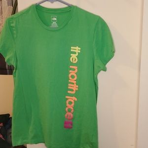 Green The North Face tee